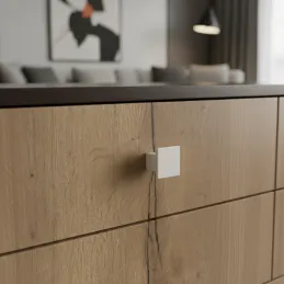 Bouton de meuble AXON / Blanc mat