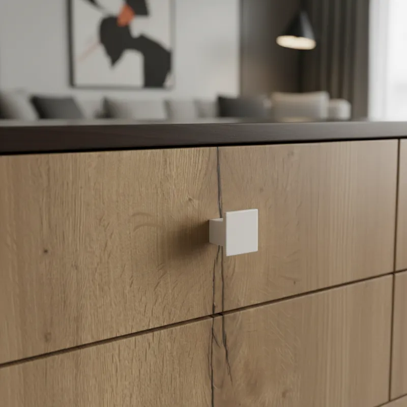 Bouton de meuble AXON / Blanc mat