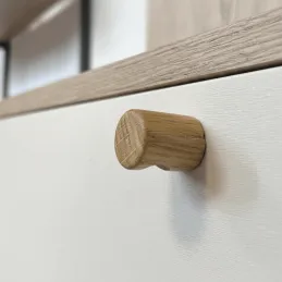 Bouton en bois NATURE / Chêne verni