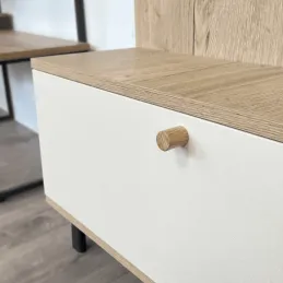 Bouton en bois NATURE / Chêne verni