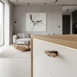 Bouton en bois ALVEA / Chêne verni