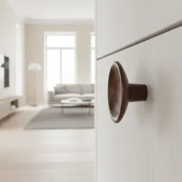 Bouton en bois RENO / Noyer verni