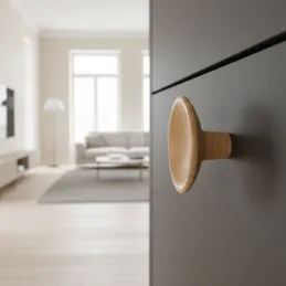 Bouton en bois RENO / Chêne verni