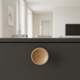 Bouton en bois RENO / Chêne verni