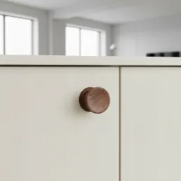 Bouton en bois BALENCIA / Noyer verni