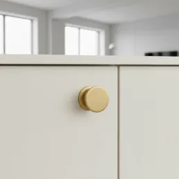 Bouton de meuble BALENCIA / Doré brossé