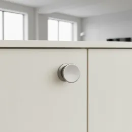 Poignée bouton BALENCIA / Nickel brossé
