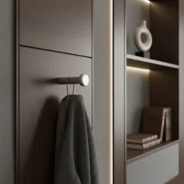 Portemanteau NURIA / Nickel brossé