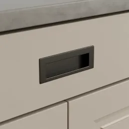 Poignée à encastrer MALI / Noir mat