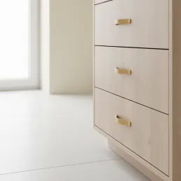 Poignée en cuir DOLCE OVAL / Cuir naturel