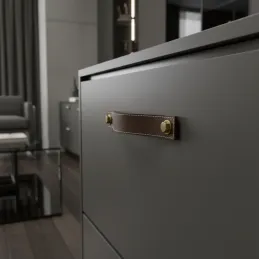 Poignée SAMSONITE / Cuir marron
