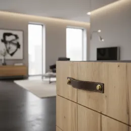 Poignée SAMSONITE / Cuir marron
