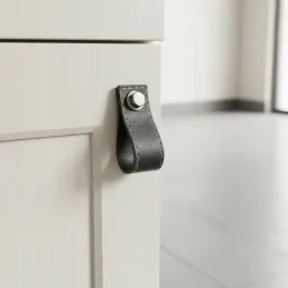 Poignée bouton SAMSONITE / Cuir noir