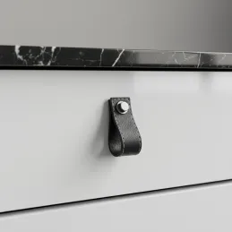 Poignée bouton SAMSONITE / Cuir noir