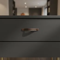 Poignée CASE / Cuir marron