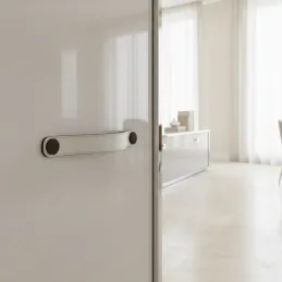 Poignée CASE / Cuir blanc