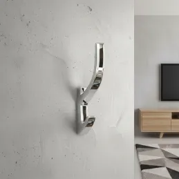 Patère KOS / Chrome brillant
