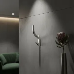Patère KOS / Chrome brillant