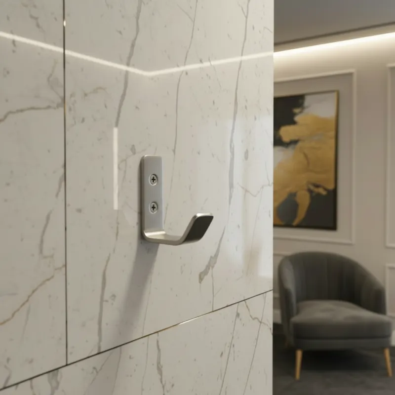 Porte-manteau LEILA / nickel brossé