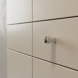 Bouton LIVIA / Chrome brillant