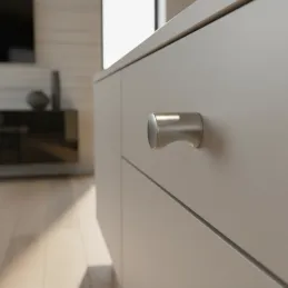 Bouton LIVIA / Nickel brossé