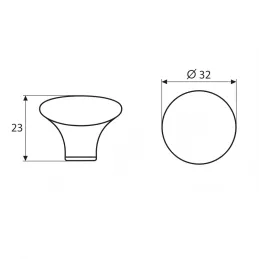 Bouton FRAGILE / Porcelaine blanche