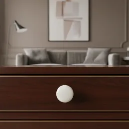 Bouton FRAGILE / Porcelaine blanche