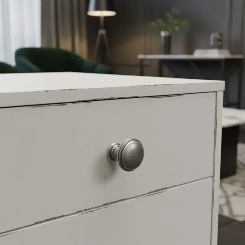 Bouton de meuble ARLES / Argent vieilli