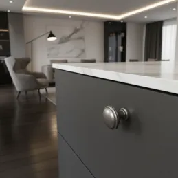 Bouton de meuble ARLES / Argent vieilli