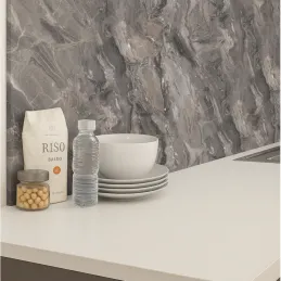 Crédence pour plan de travail EGGER Marbre Cipollino gris / F093
