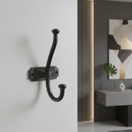 Patère PORTO / Noir mat