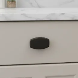 Poignée bouton AMADORA / Noir mat
