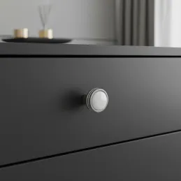 Poignée bouton en céramique FARO / Nickel brossé