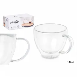 Set de 6 verres thermiques à café VIVALTO 140 ml / Transparent