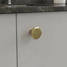 Poignée bouton LAMEGO / Laiton vieilli