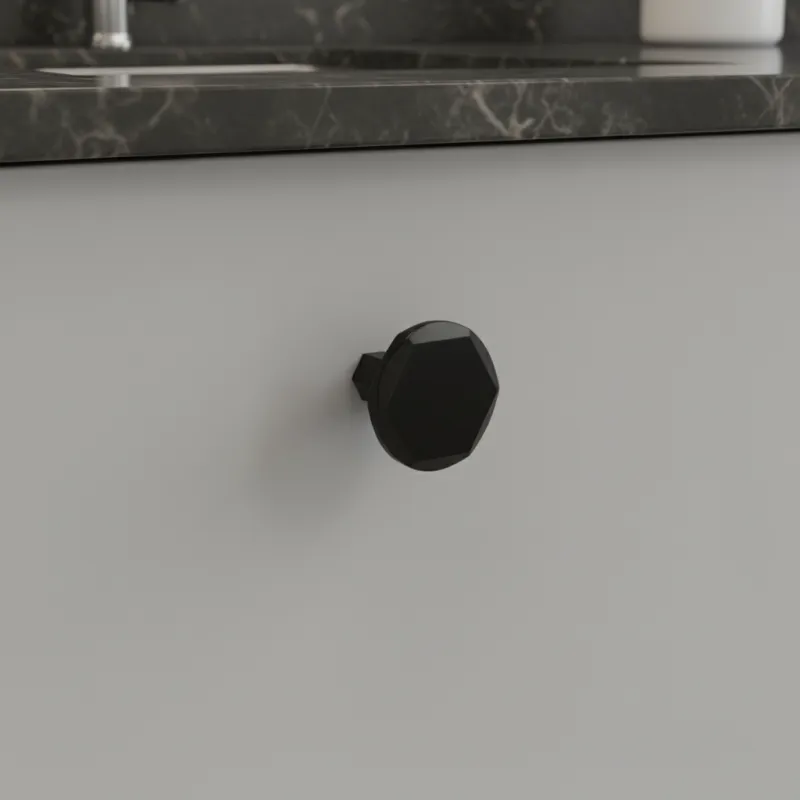 Bouton de meuble LAMEGO / Noir mat