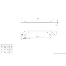 Poignée DARA / Inox