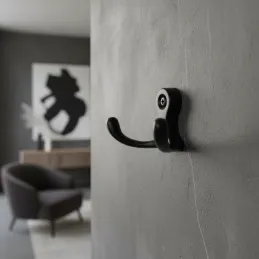Patère MIKEL S / Noir mat