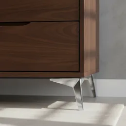 Pied de meuble LANIA / Chrome brillant