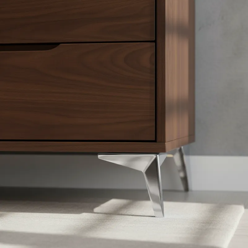 Pied de meuble LANIA / Chrome brillant