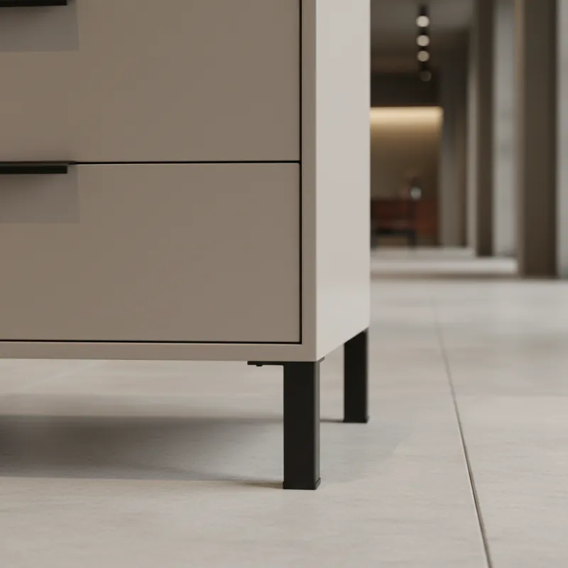 Pied de meuble MODERO / Noir mat
