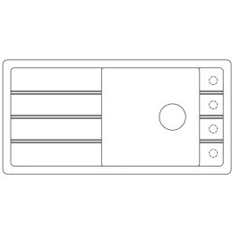 Évier en grès Blanco FARON XL 6 S / Noir