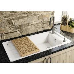 Évier en grès Blanco FARON XL 6 S / Blanc