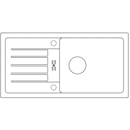 Évier en grès Blanco FAVUM XL 6 S / Blanc