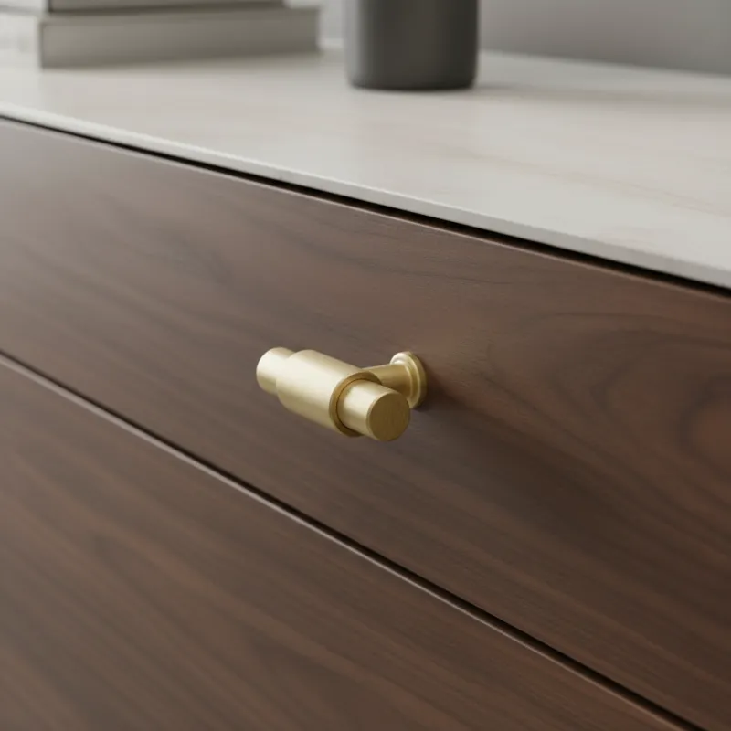 Bouton de meuble TINA DUO / Or brossé