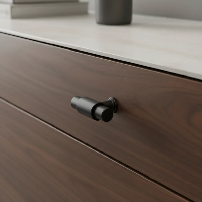 Bouton de meuble TINA DUO / Noir mat