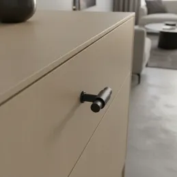Bouton de meuble TINA DUO / Noir mat
