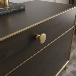 Bouton de meuble TINA / Or brossé