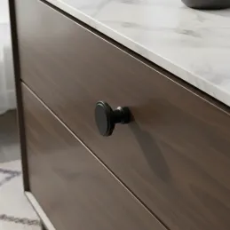 Bouton de meuble TINA / Noir mat