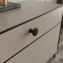 Bouton de meuble TINA / Noir mat